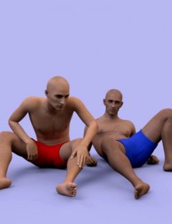 Lazy Poses for Genesis 8 Male