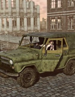 UAZ 469 Soviet Car for DAZ3D