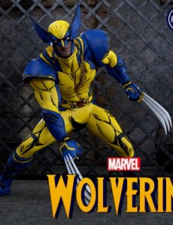 Lyko3D Cell Shaded Wolverine for Genesis 8 Male