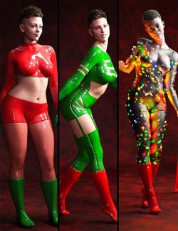 M3D Christmas Costume Bodysuit for Genesis 9