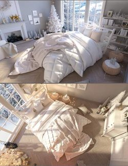 White Christmas Bedroom