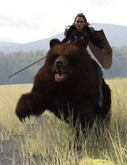 Bear Rider Poses for Sylvia 9 And AM Brown Bear