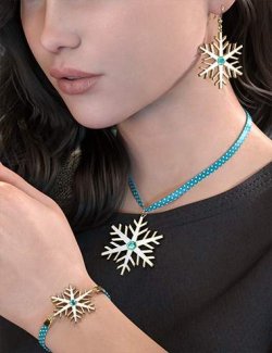 Snowflake Jewelry for Genesis 9