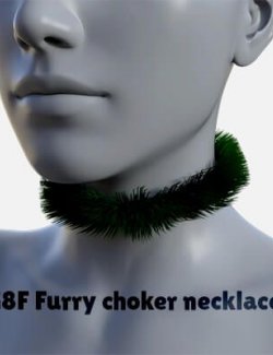 G8F Furry Choker Necklace