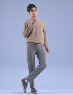 dForce HnC24 Turtleneck Sweater outfits for Genesis 9