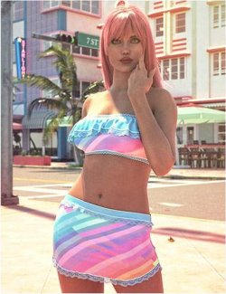 dForce Summer Vibes Outfit for Genesis 9