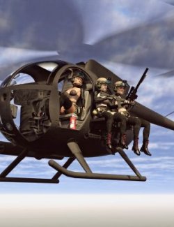 Little Bird Helicopter for Daz3D