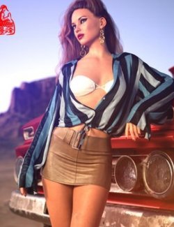 dForce Mini Skirt for Genesis 8 & 8.1 Females