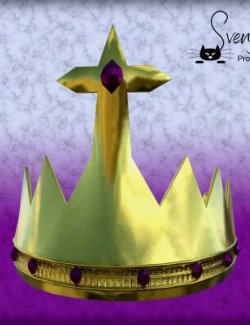 Pointy Crown With Gems