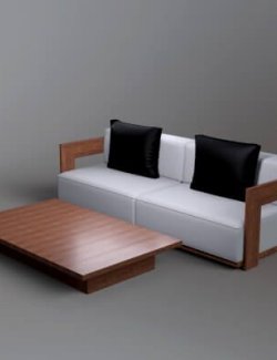 AQ3D Master Sofa 91