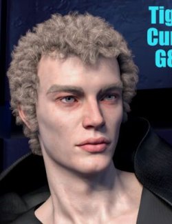 Tight Curls for Genesis 8 and 8.1 Male