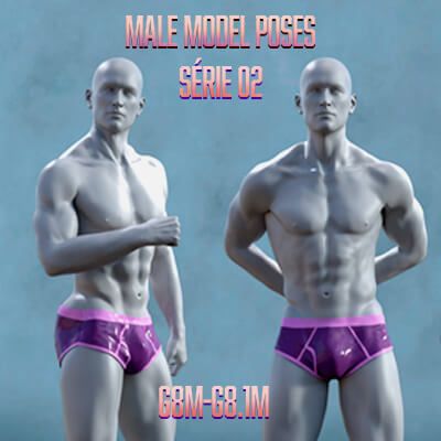 Click here to see preview images for "Model Poses G8 Male 2" Model Poses G8 Male 2