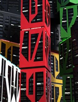 CyberpunKit-Building 1 for Daz Studio