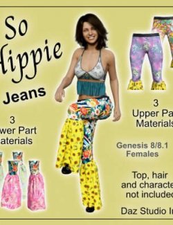 So Hippie Pants for Genesis 8-8.1 Female