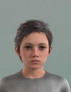 XYZ Little Boy Hair for Genesis 9