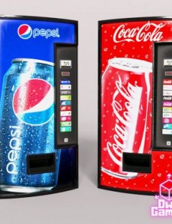 Real Soda Vending Machines Collection (Coca Cola and Pepsi)