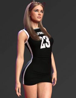 X-Fashion Kandi Dress for Genesis 9 and 8 Female