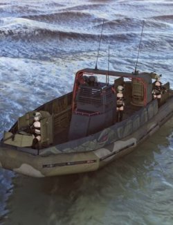 Armored Patrol Boat for DAZ3D