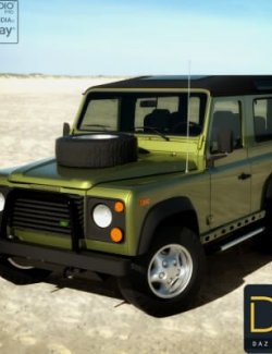 Land Rover Defender 90 1997 for DAZ Studio