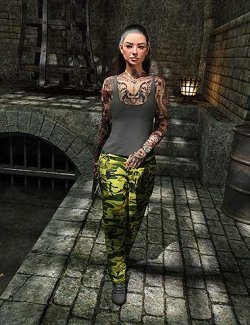 InStyle- dForce Action Gal Outfit Texture Add-On