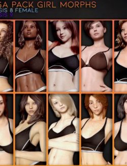 Mega Pack Girl Morphs for Genesis 8 and 9