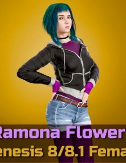 Ramona Flowers for Genesis 8 Female