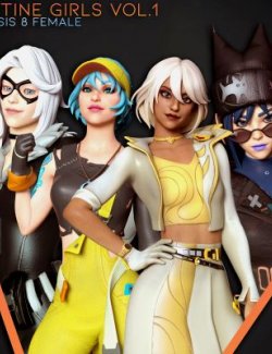 Fortnite Girls Vol 1 Bundle for Genesis 8 Female