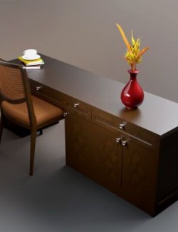 AQ3D Office Work Table and Chair 9