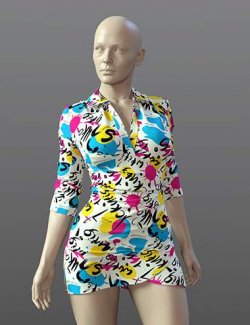 dForce SPR Shirt Dress for Genesis 9