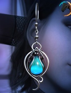 (TA) Caeli Earrings for Genesis 8 and 8.1 Female