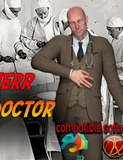 Herr Doctor, Civil, Standalone Character Cmptbl DAZ3D Poser