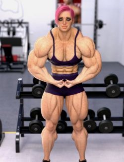 Female Bodybuilder Body Morph for Genesis 8-8.1 Female