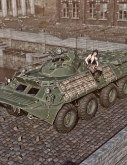 BTR 80A Vehicle for DAZ3D