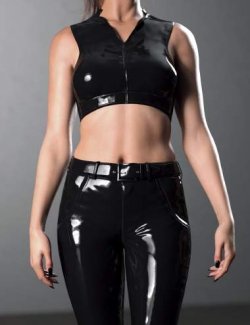 dForce Leather Pants and Top for Genesis 9