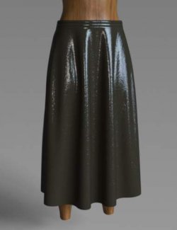 AP dForce Leather Skirt For Genesis 9