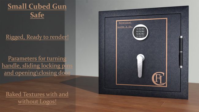 Click here to see preview images for "Small Cubed Gun Safe" Small Cubed Gun Safe