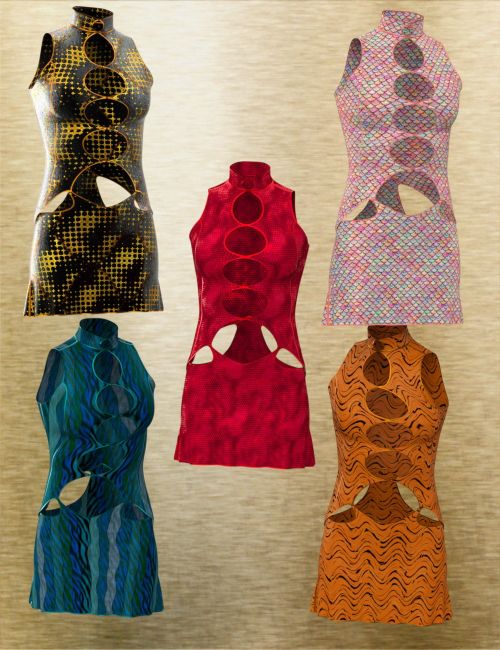 DNA dForce Maya Dress for Genesis 9 | 3d Models for Daz Studio and Poser