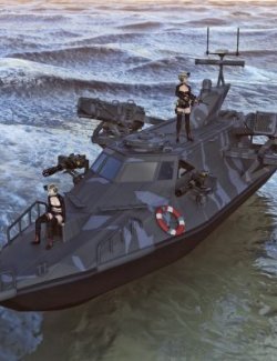 Looch Military Boat for DAZ3D