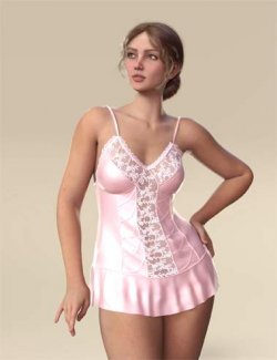 dForce MK Whispering Lace Nightgown for Genesis 9