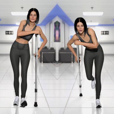 Click here to see preview images for "Csr - Crutch and Poses for G8 F&M and G9 F&M" Csr - Crutch and Poses for G8 F&M and G9 F&M