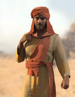 dForce Middle East Desert Outfit for Genesis 9