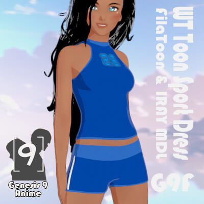 Click here to see preview images for "WT Toon Sport Dress for G9F" WT Toon Sport Dress for G9F