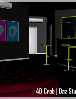 Bachelor Flat - Scene Subset for DAZ Studio