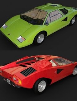 LAMBORGHINI COUNTACH 1974 for DAZ Studio