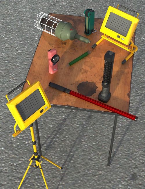 Click here to see preview images for "Flashlights Set II - Glow Stick and LED Lights" Flashlights Set II - Glow Stick and LED Lights