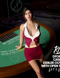 RQL-dForce Casino Dealer Outfit With Open Top G8F & G8.1