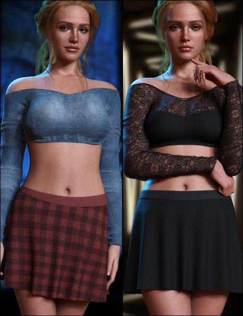 Click here to see preview images for "dForce Fashion Fiesta Outfit Set for Genesis 9" dForce Fashion Fiesta Outfit Set for Genesis 9