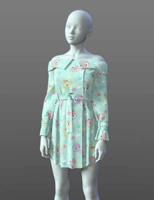 Click here to see preview images for "dForce SPR Off Shoulder Windbreaker for Genesis 9" dForce SPR Off Shoulder Windbreaker for Genesis 9