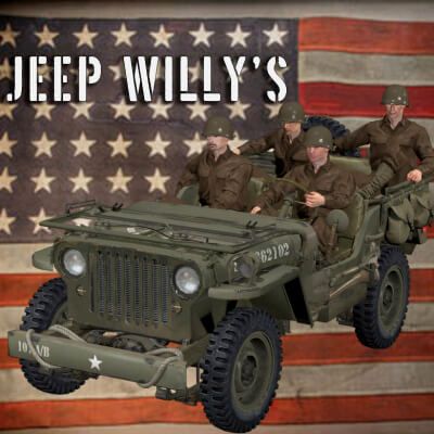 Click here to see preview images for "Jeep Willys MB, European Theater of World War II" Jeep Willys MB, European Theater of World War II