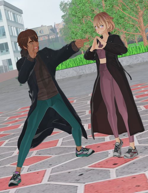 Click here to see preview images for "dForce Athleisure Outfit Toon Texture Add-On" dForce Athleisure Outfit Toon Texture Add-On